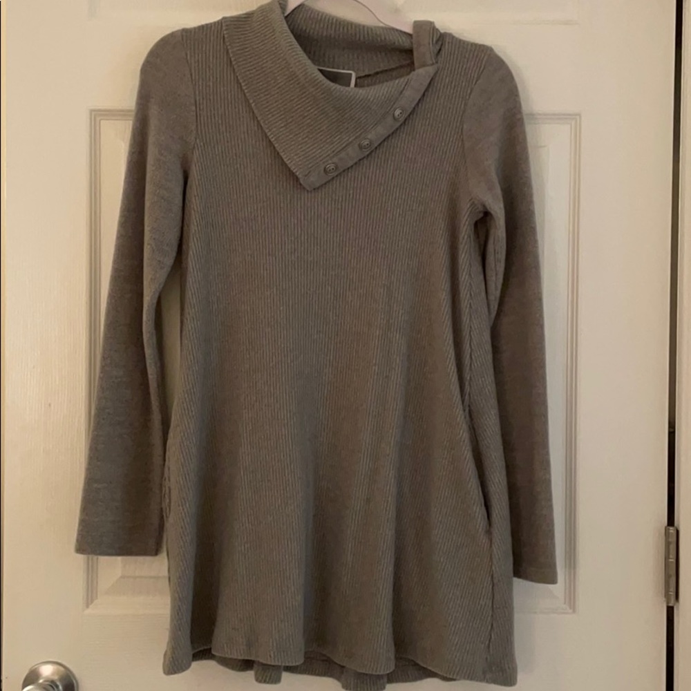 gray Cherish sweater dress